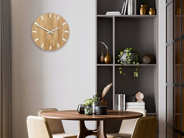 Nástěnné hodiny Simple dřevěné 33cm tiché