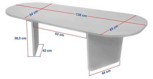 KONFERENČNÍ STOLEK, barvy vlašských ořechů, kompozitní dřevo, 130/65/40 cm MID.YOU - Konferenční stolky, Online Only
