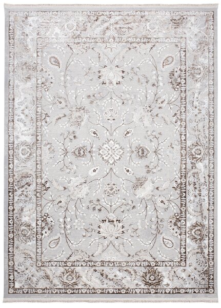 Makro Abra Kusový koberec SAHARA K897D klasický světle hnědý šedý Rozměr: 80x150 cm