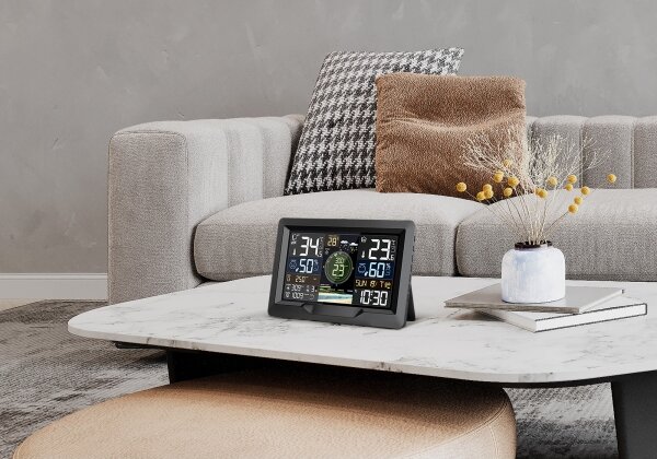 Solight TE91WiFi - Prof. meteostanice s barevným LCD displejem 2xAA Wi-Fi Tuya