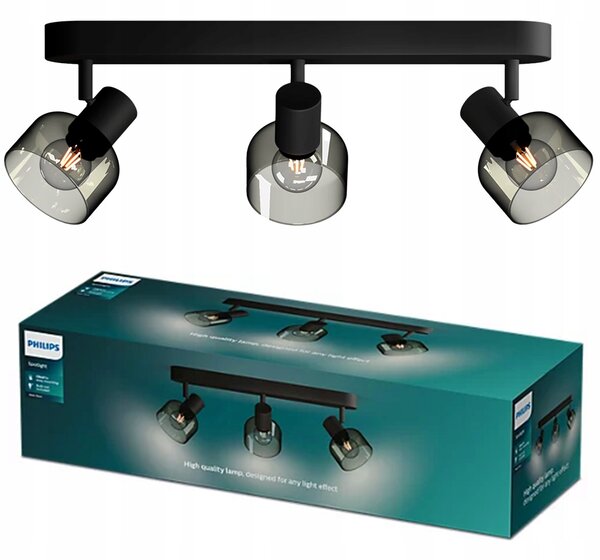 Stropní bodové svítidlo kulatý Philips černé