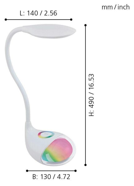 EGLO Stolní svítidlo RGB CABADO 1 97078