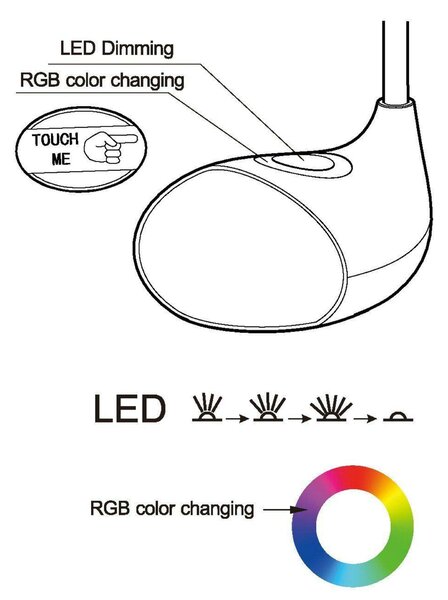 EGLO Stolní svítidlo RGB CABADO 1 97078
