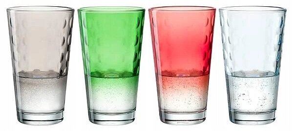 Leonardo sklenice Optic color 540 ml 4 ks