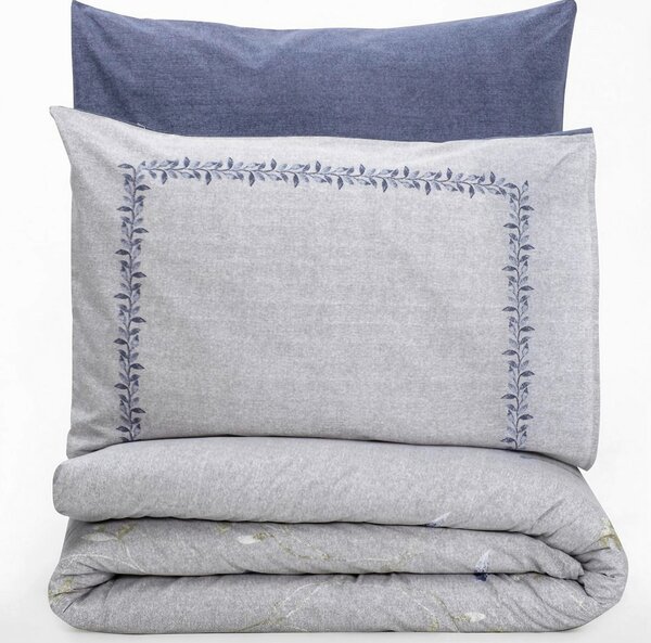 POVLEČENÍ, vícebarevná, světle šedá, tmavě modrá, 155/220 cm - Online Only povlečení, Online Only