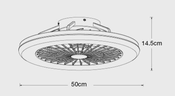 Lucci Air 513200 - LED Stm. svítidlo s ventilátorem OSLO LED/20W/230V bílá + DO