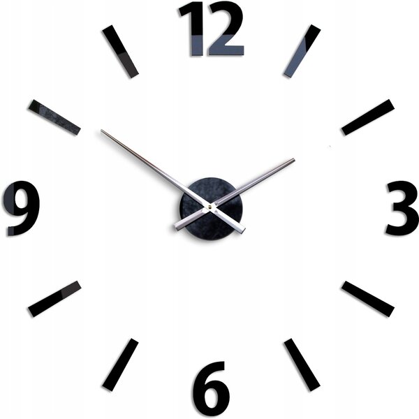 Nástěnné hodiny ModernClock šedé 75 cm