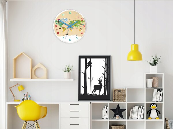 Nástěnné hodiny ModernClock vícebarevné 30 cm