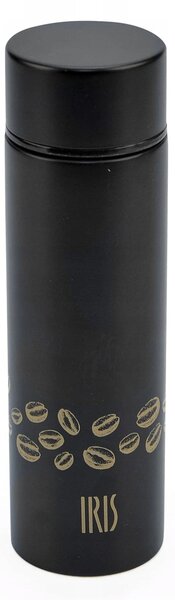 Iris Barcelona Nerezová mini termoska černá 140 ml