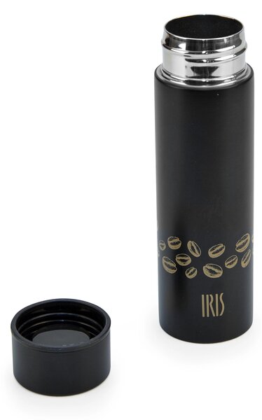 Iris Barcelona Nerezová mini termoska černá 140 ml