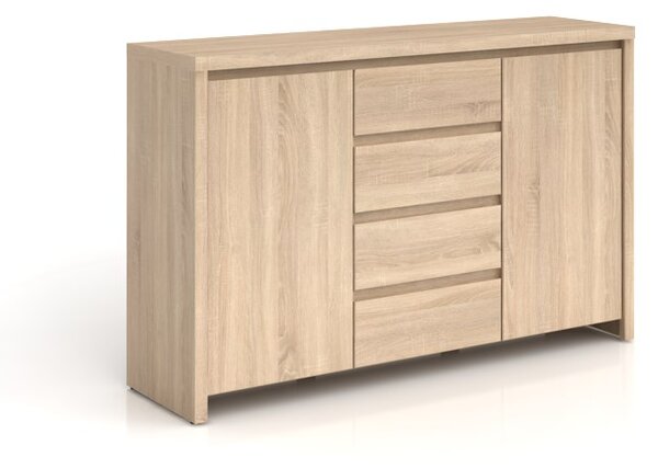Komoda BRW Kaspian KOM2D4S (Dub sonoma). Akce -15%