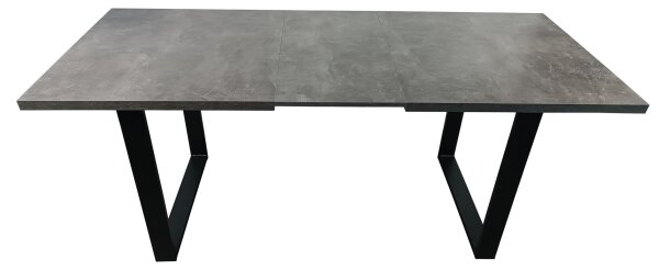 Rozkládací jídelní stůl COLIN 150/180x80 cm šedá