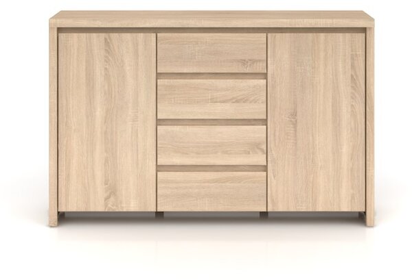 Komoda BRW Kaspian KOM2D4S (Dub sonoma). Akce -15%
