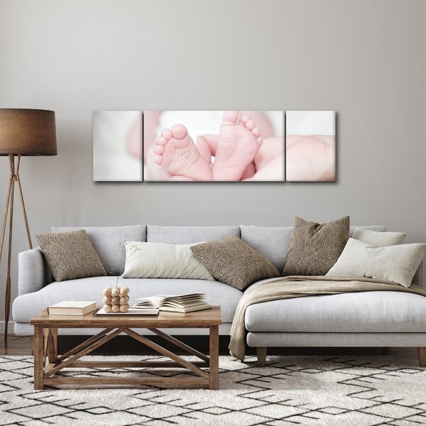 Obraz dětských nožiček (170x50 cm)