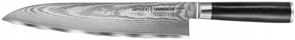 Samura Damascus velký nůž šéfkuchaře 240 mm Damašková ocel tvrdost 61 HRC AUS-10