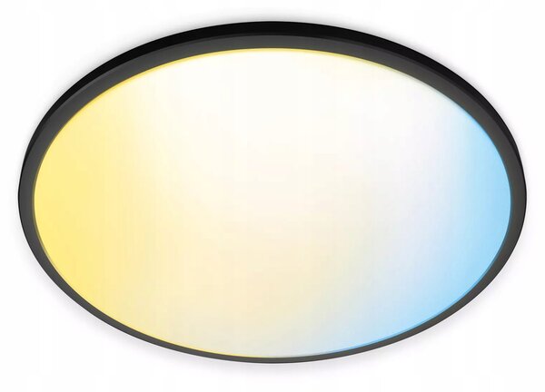 LED Stropní Svítidlo Stropní Svítidlo , 22W, CCT, černé Kulatý , SMART, WiFi WiZ