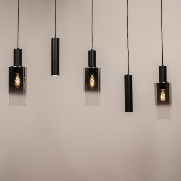 Závěsné svítidlo nad jídelní stůl Luce di Tosca 5 Black (LMD)