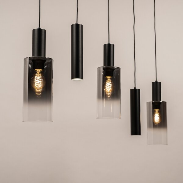 Závěsné svítidlo nad jídelní stůl Luce di Tosca 5 Black (LMD)