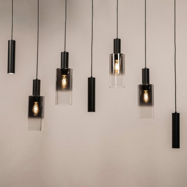 Závěsné svítidlo nad jídelní stůl Luce di Tosca 7 Black (LMD)