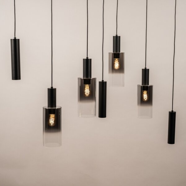 Závěsné svítidlo nad jídelní stůl Luce di Tosca 7 Black (LMD)