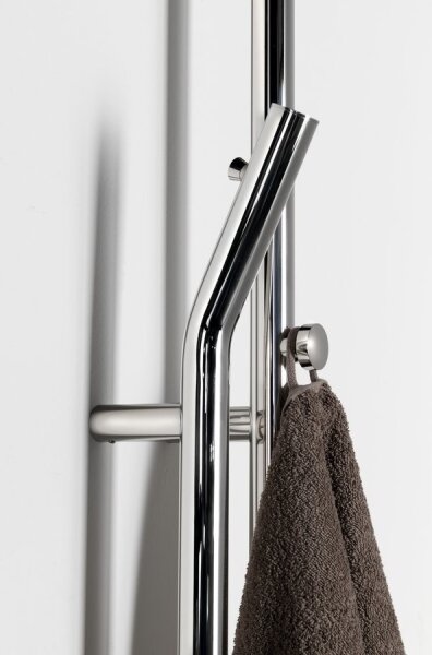 Sapho - Elektrický sušák ručníků s časovačem DUOPASSO 45W 170x12 cm les. chrom