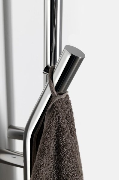 Sapho - Elektrický sušák ručníků s časovačem DUOPASSO 45W 170x12 cm les. chrom
