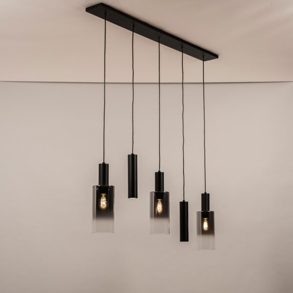 Závěsné svítidlo nad jídelní stůl Luce di Tosca 5 Black (LMD)