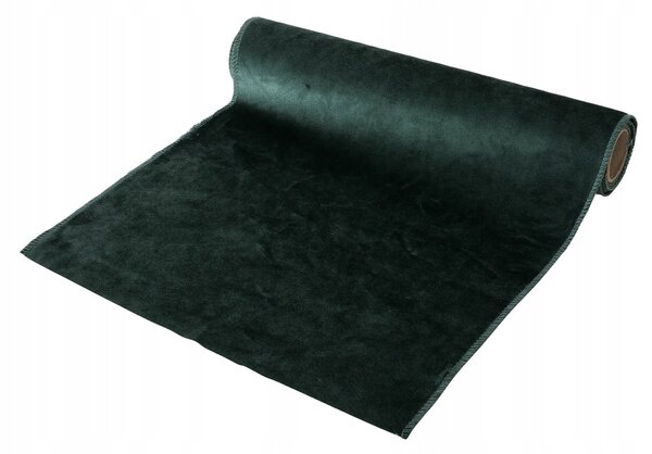 VELVETOVÝ BĚHOUN Z POLYESTER 200X35 CM ZELENÝ