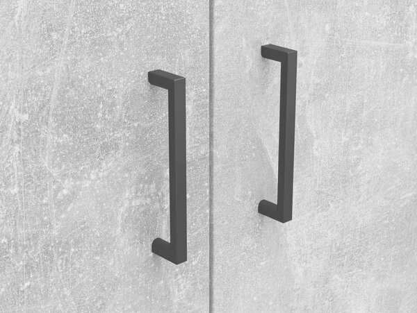 Komoda Cabinet světle šedá, š: 80 cm