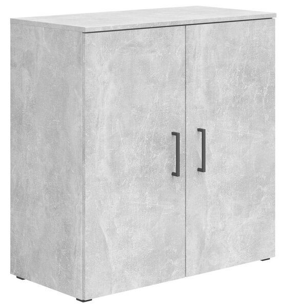 Komoda Cabinet světle šedá, š: 80 cm