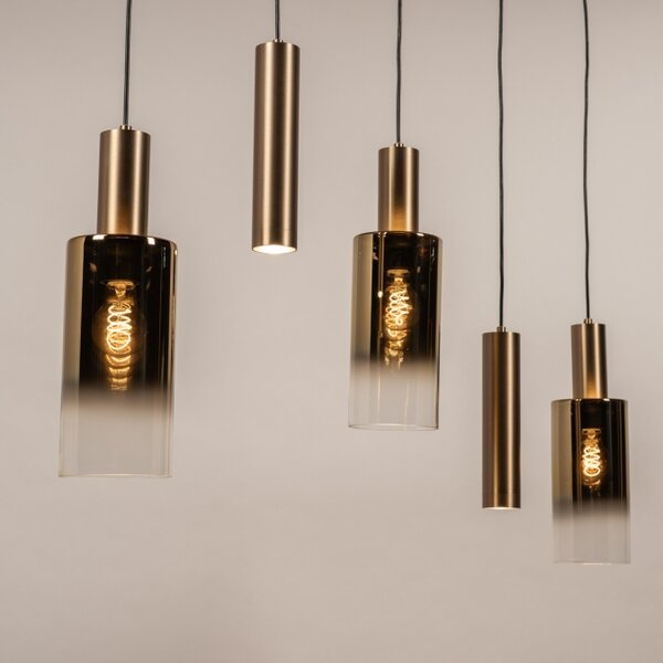Závěsné svítidlo nad jídelní stůl Luce di Tosca 5 Gold (LMD)