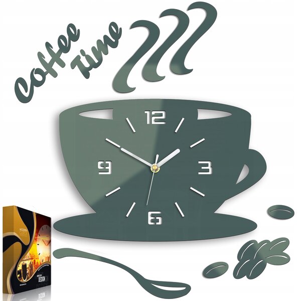 Nástěnné hodiny ModernClock šedé 64 cm