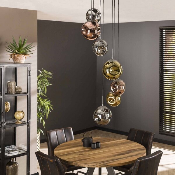 Závěsné skleněné svítidlo do obýváku Pasteri Glass 7 Round (LMD)
