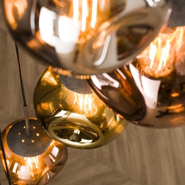 Závěsné skleněné svítidlo do obýváku Pasteri Glass 7 Round (LMD)