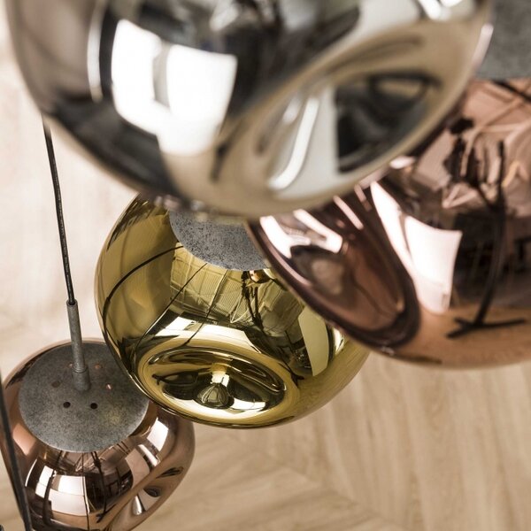 Závěsné skleněné svítidlo do obýváku Pasteri Glass 7 Round (LMD)