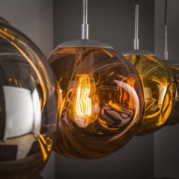Závěsné skleněné svítidlo nad jídelní stůl Pasteri Glass 4 (LMD)