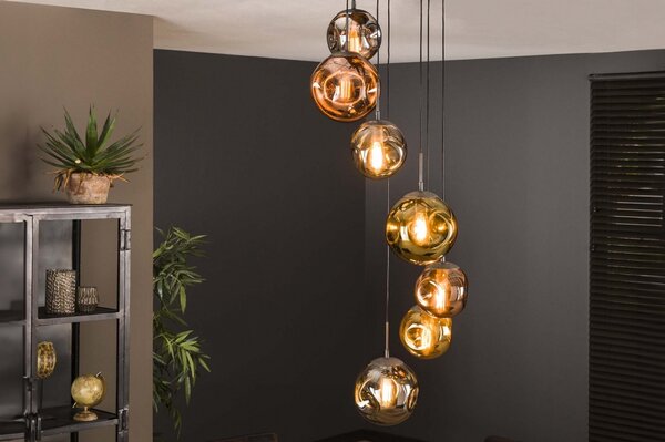 Závěsné skleněné svítidlo do obýváku Pasteri Glass 7 Round (LMD)