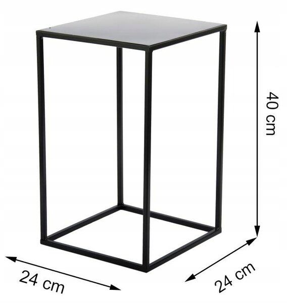 HowHomely kovový Držák Na Květináč 40 cm