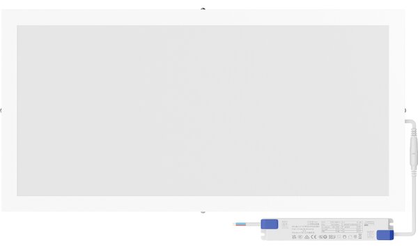 Mexen Brill-S, stropní LED panel 60×30 cm, 24 W, neutrální bílá 4000K, L207-060-030-2440-20