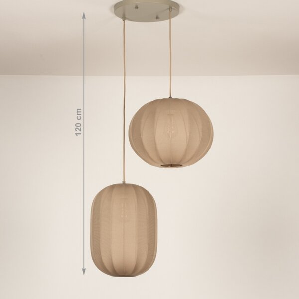Závěsné svítidlo do obývacího pokoje Yapan Style 24 Dark Taupe (LMD)