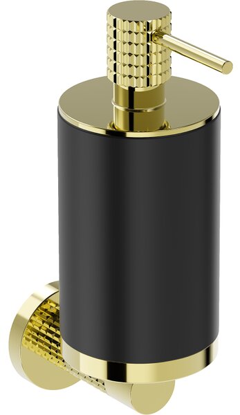 Mexen Triv, nástěnný dávkovač mýdla, černá/zlatá, 250ml, 70A33058-50B