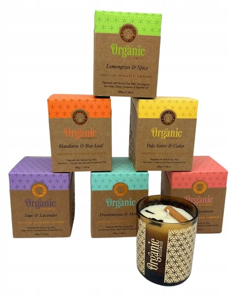 Sójová vonná svíčka Organic Goodness Song of India 6 ks