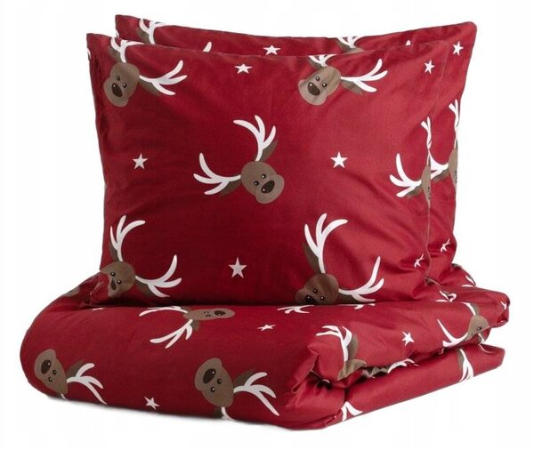 Povlečení REINDEER z mikrovlákna se vzorem sobů 160x200