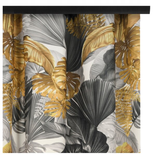 VOPPI ZÁVĚS NA PÁSCE 140x260 CM DORADO 2 ROSTLINNÝ VZOR LISTY