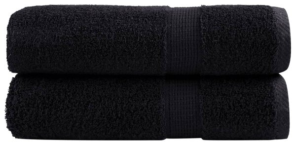 Premium ručníky SOLUND 2 ks černé 50 x 100 cm 600 g/m² 137425
