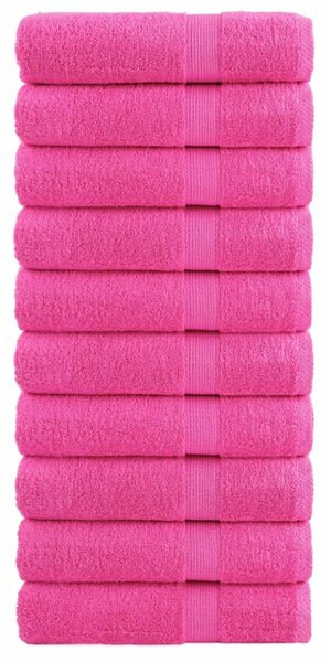 Premium ručníky SOLUND 10 ks růžové 50 x 100 cm 600 g/m² 137523