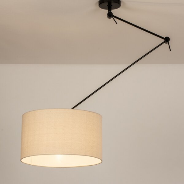 Závěsné nastavitelné svítidlo nad jídelní stůl Snap Light Crema and Black (LMD)