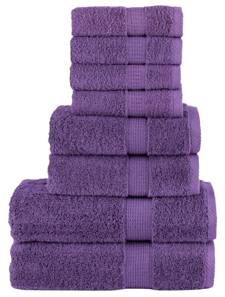 8dílná sada ručníků Premium SOLUND fialová 600 g/m² 137545
