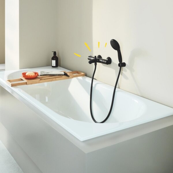 GROHE 345982430 - Termostatická vanová baterie PRECISION START 168 mm černá