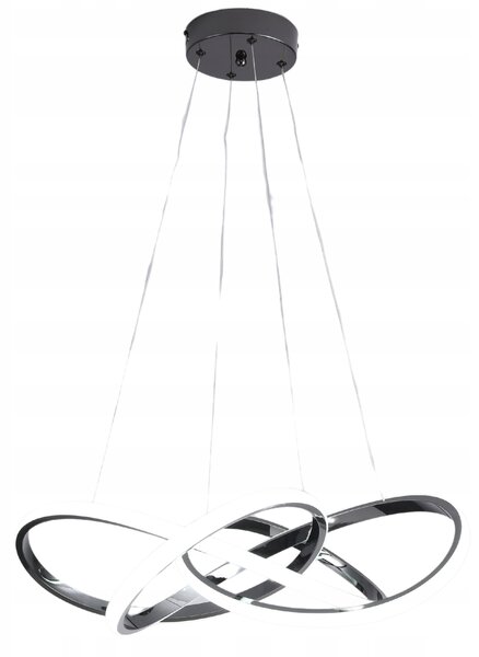 Stropní svítidlo STROPNÍ SVÍTIDLO černé LED s dálkovým ovládáním 60 cm 78 W 3 barvy